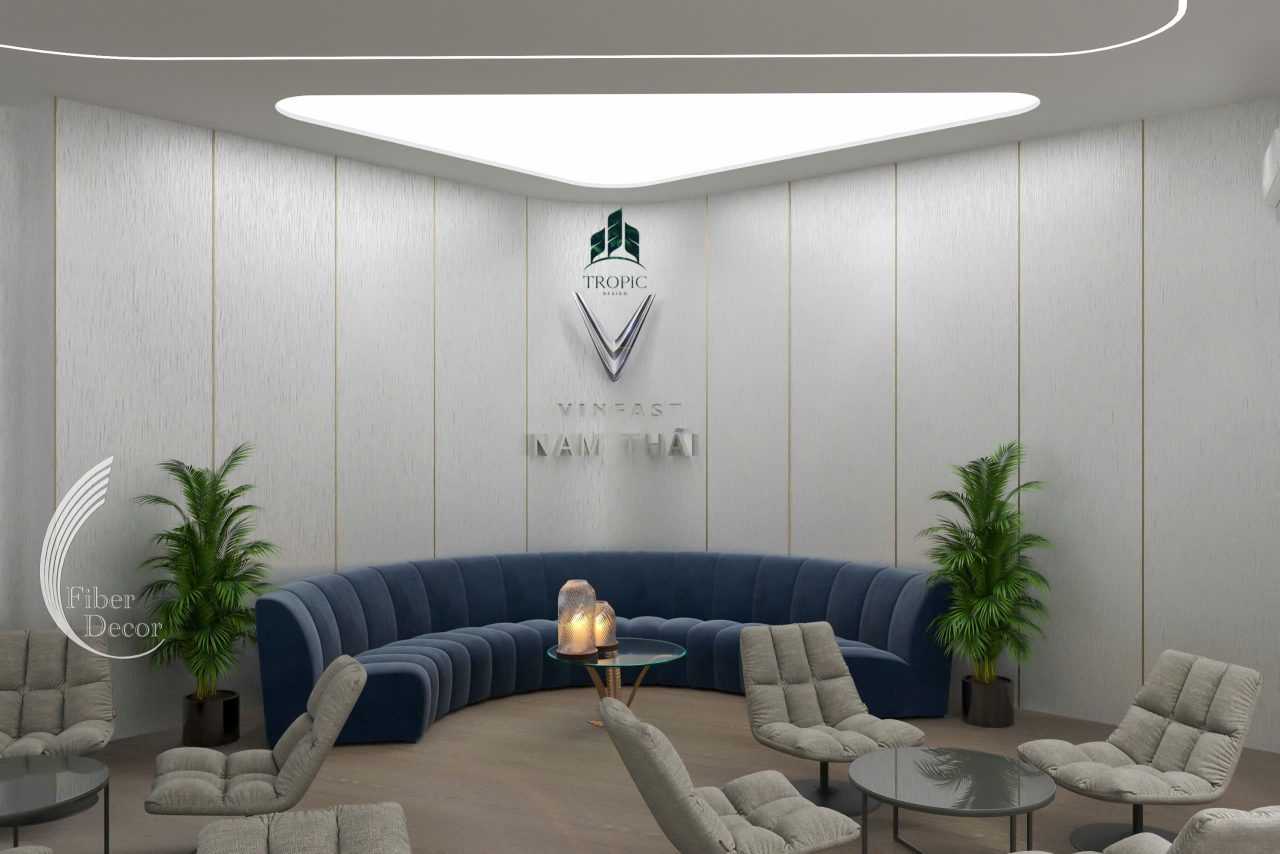 Trần xuyên sáng: Trang trí sợi quang cho không gian thương mại