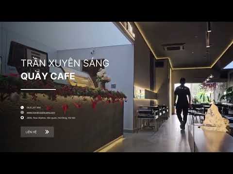 Thi công Trần xuyên sáng cho quán cafe Tin - Tây Ninh